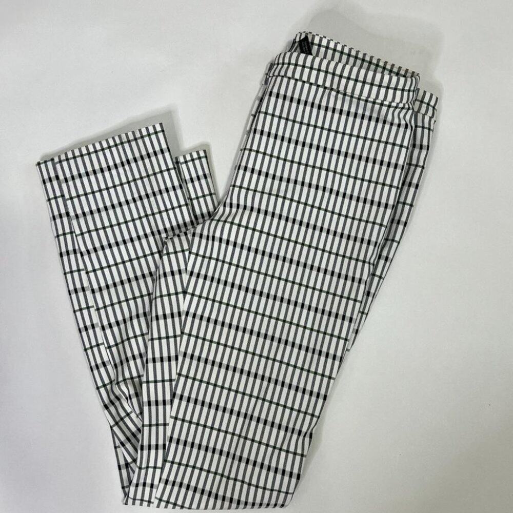 Theory Black and White Skinny Pants